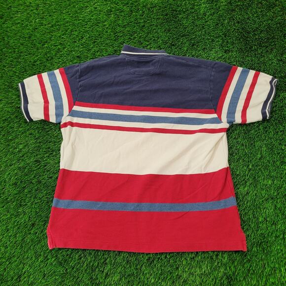 Chaps Ralph-Lauren Polo Shirt Large 24x27 Colorblock - Picture 2 of 12